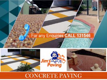 JIM’S CONCRETE RESURFACING PAVING SERVICE
