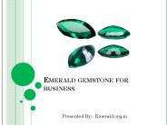 Emerald Gemstone for Business