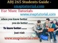 ADJ 265 Course Seek Your Dream / snaptutorial.com PowerPoint PPT Presentation