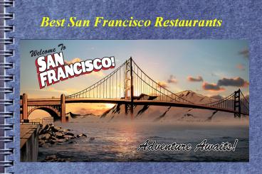 Best San Francisco Restaurants