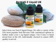One of the Best VG E Liquid