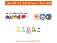 HPE2-E64 PDF Download Exam