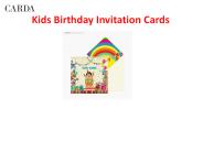 Birthday Invitation Cards | CARDA