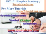 ANT 101 Slingshot Academy / Tutorialrank.Com
