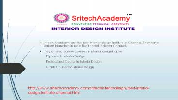 Best Interior Designing course in Chennai | Sritech Academy
