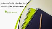 Can You Take My Online Class