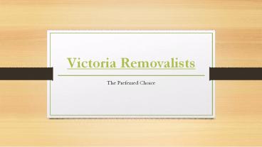 Melbourne Removalists