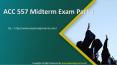 ACC 557 Midterm Exam Part 1 PowerPoint PPT Presentation