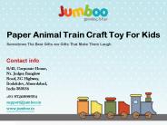 Paper Animal Train Craft Toy For Kids