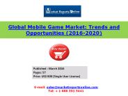 2016 Mobile Game Makret Analysis