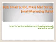 Email Marketing Script, Mass Mail Script