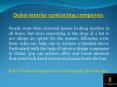 Dubai interior contracting companies PowerPoint PPT Presentation
