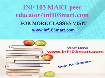INF 103 MART peer educator-inf103mart.com