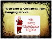 Christmas light hanging service