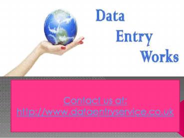 Data entry services in Manchester UK