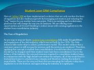 Student Loan CRM Compliance