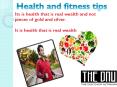 Health and fitness tips PowerPoint PPT Presentation