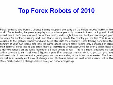 Learn Forex Online