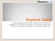 Explore Italy