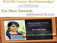 ECO 316 Course Real Knowledge / eco316dotcom PowerPoint PPT Presentation