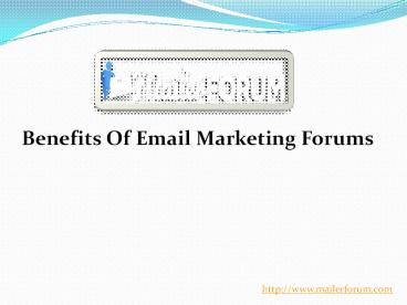 Benefits Of Email Marketing Forums (1)