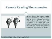 Remote Reading Thermometer