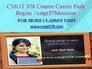 CMGT 578 Course Career Path Begins cmgt578dotcom