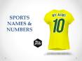 SPORTS NAMES &  NUMBERS PowerPoint PPT Presentation