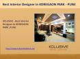 Best Interior Designer in KOREGAON PARK - PUNE PowerPoint PPT Presentation