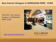 Best Interior Designer in KOREGAON PARK - PUNE