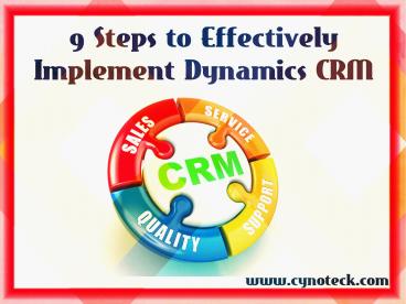 Microsoft Dynamics CRM Consultant | Cynoteck