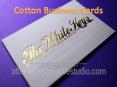 Letterpress Cotton Business Cards created on thick 600gsm PowerPoint PPT Presentation