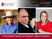 Find available Inspirational Speakers- platinum speakers