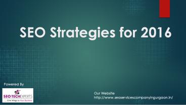 SEO Services Company in Gurgaon, India