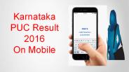 Check Karnataka PUC Result 2016 On Mobile