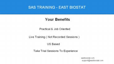 SAS Training | Job Oriented | East Biostat USA (1)