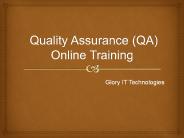 Quality Assurance (QA) Online Training