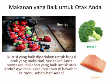 Makanan yang Baik untuk Otak Anda