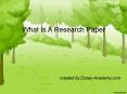 What is a Research Paper PowerPoint PPT Presentation