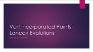Vert Incorporated Paints Lancair Evolutions