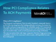 How Relates to ACH Payments