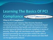 Learning the Basics of PCI Compliance
