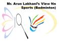 Mr. Arun Lakhani’s View Nn Sports (Badminton) PowerPoint PPT Presentation