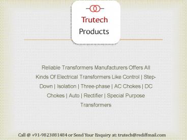 Transformers Manufacturers Mumbai, Suppliers India (1)