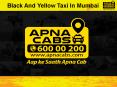 Black And Yellow Taxi In Mumbai PowerPoint PPT Presentation