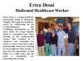 Erica Desai  Dedicated Healthcare Worker PowerPoint PPT Presentation