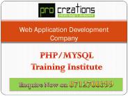 Pro Creations | PHP MYSQL Training Institute