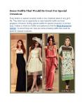 Some Outfits That Would Be Great For Special Occasions PowerPoint PPT Presentation