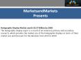 Holographic Display Market worth $3.57 Billion and Global Forecast  by 2020 PowerPoint PPT Presentation
