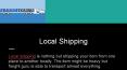 Local Shipping Srevices PowerPoint PPT Presentation